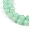 Natural Dyed White Jade Beads Strands G-H057-A22-11-4