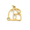 304 Stainless Steel Pendants STAS-R137-01G-G-1