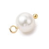 Natural Cultured Freshwater Pearl Round Charms PALLOY-JF04218-02-5
