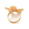 Matte Gold Alloy Adjustable Rings for Women LS-RJEW-K260-07B-4