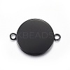 Stainless Steel Cabochon Connector Settings X-STAS-L211-04D-B-2