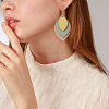 DIY Unfinished Wooden Pendant Earring Making Kits DIY-YS0001-16-10