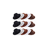15Pcs 5 Colors EVA Cloth Mini Hat Fascinator Base AJEW-GA0007-43-8
