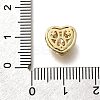 Brass Cubic Zirconia Heart Multi-Strand Links KK-M316-10G-02-3
