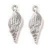 Spiral Shell Tibetan Style Alloy Pendants X-TIBEP-R344-40AS-LF-1