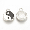 Feng Shui Alloy Enamel Pendants X-ENAM-S115-035B-2