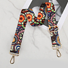 Flower Pattern Nylon Canvas Handbag Webbing Bag Straps PW-WG5C768-05-4