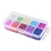 10 Grid Transparent Glass Bubble Beads MACR-N017-03-1-3