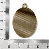 Vintage Tibetan Style Alloy Pendant Cabochon Bezel Settings TIBEP-M018-105AB-NF-3