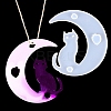 DIY Animal on the Crescent Moon Big Pendant Silicone Molds LS-DIY-F125-03-1