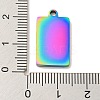 Ion Plating(IP) 304 Stainless Steel Pendants STAS-D025-06M-01-3