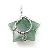 Natural Green Aventurine Pendants G-D458-04P-05-RS-3