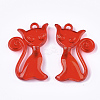 Transparent Acrylic Kitten Pendants TACR-S133-032-2