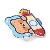 Cartoon Style Acrylic Brooches JEWB-P018-02A-3