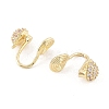 Brass Clip-on Earring Findings LS-KK-K371-27B-G-2