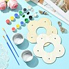 2 Sets Flower DIY Wooden Bird Feeder DIY-CJ0002-55-4