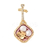 Brass Twister Clasps KK-A256-03G-1