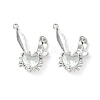Brass Micro Pave Cubic Zirconia Pendants KK-L208-05P-01-2