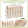 Wood Building Vase Kits for Flower Bouquet DIY-WH0010-90-2
