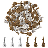 100Pcs 2 Colors Tibetan Style Alloy Pendants TIBEP-DC0001-19-1
