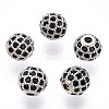 Rack Plating Brass Cubic Zirconia Beads LS-ZIRC-S001-6mm-B03-1