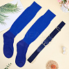 1 Pair Polycotton Solid Color Football Socks AJEW-CL0001-33C-4