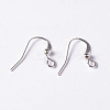 Silver Color Plated Brass Earring Hooks X-KK-Q369-S-4