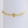 Brass Beaded Stretch Bracelets for Women FS-WG560D0-04-1