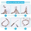Tarnish Resistant 304 Stainless Steel Cord Ends LS-STAS-H153-08P-4