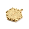 201 Stainless Steel Pendants STAS-R227-01T-G-2