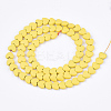 Spray Painted Non-magnetic Synthetic Hematite Beads Strands G-T116-05-24-2