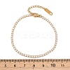 304 Stainless Steel Micro Pave Cubic Zirconia Tennis Bracelets for Women LS-BJEW-A146-01G-5