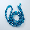 Electroplate Glass Beads Strands X-EGLA-R008-15x10mm-4-2