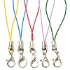 50Pcs 5 Colors Polyester Cord Mobile Straps MOBA-YW0001-03-1