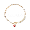 Glass Pearl Beaded Necklaces X1-NJEW-TA00004-8