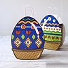 Easter Egg Shaped Paper Candy Packaging Bags with Handle PW-WG11965-06-1