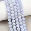 Natural Blue Lace Agate Beads Strands G-D106-A01-6mm-1