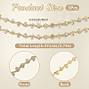 S-shaped Glass Rhinestone and Iron Cup Chains DIY-WH20032-25G-01-2