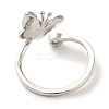 Brass Micro Pave Cubic Zirconia Rings for Women RJEW-E295-19P-3
