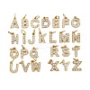 26Pcs 304 Stainless Steel Micro Pave Clear Cubic Zirconia Charms STAS-G359-08G-1