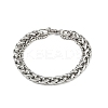 201 Stainless Steel Cuba Style Chian Bracelet for Men LS-BJEW-B138-06P-04-4