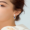 20Pcs 201 Stainless Steel Stud Earring Findings STAS-LP0004-08-3