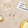 10Pcs 201 Stainless Steel Huggie Hoop Earrings Findings STAS-BC0002-45-4