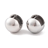Non-Tarnish Round 304 Stainless Steel Hoop Earrings for Women LS-EJEW-E311-06P-1