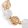 10mm Round Imitation Austrian Crystal & Crackle Acrylic Beaded Stretch Bracelets BJEW-JB10556-01-4