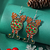 Acrylic Christmas Series Dangle Earrings ZV2317-1-1