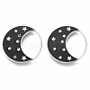 Brass Micro Pave Cubic Zirconia Pendants KK-R130-036-01P-NF-1