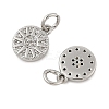 Brass Micro Pave Cubic Zirconia Pendants KK-U056-11P-2