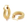 Brass Chunky Hoop Earrings for Women EJEW-A072-21LG-2