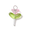 Glass Pendants PALLOY-JF03420-02-3